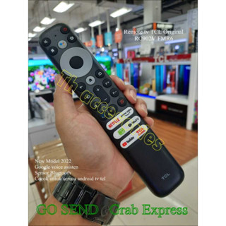 รีโมตคอนโทรลสมาร์ททีวี TCL เสียง rc901v FMR6 สําหรับ TCL voice Android TV 65p725 Netflix YouTube RC902V FMR6