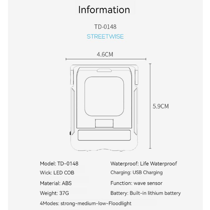 Smiling Shark TD0148 มินิไฟหน้า Led ซังไฟหน้าแบบพกพาขนาดเล็กไฟหน้า Super Bright ตกปลาคลิปหมวกไฟ USB ชาร์จกันน้ำตั้งแคมป์เดินป่าซ่อมไฟ - รูปที่ 7