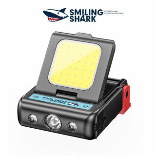 Smiling Shark TD0148 มินิไฟหน้า Led ซังไฟหน้าแบบพกพาขนาดเล็กไฟหน้า Super Bright ตกปลาคลิปหมวกไฟ USB ชาร์จกันน้ำตั้งแคมป์เดินป่าซ่อมไฟ