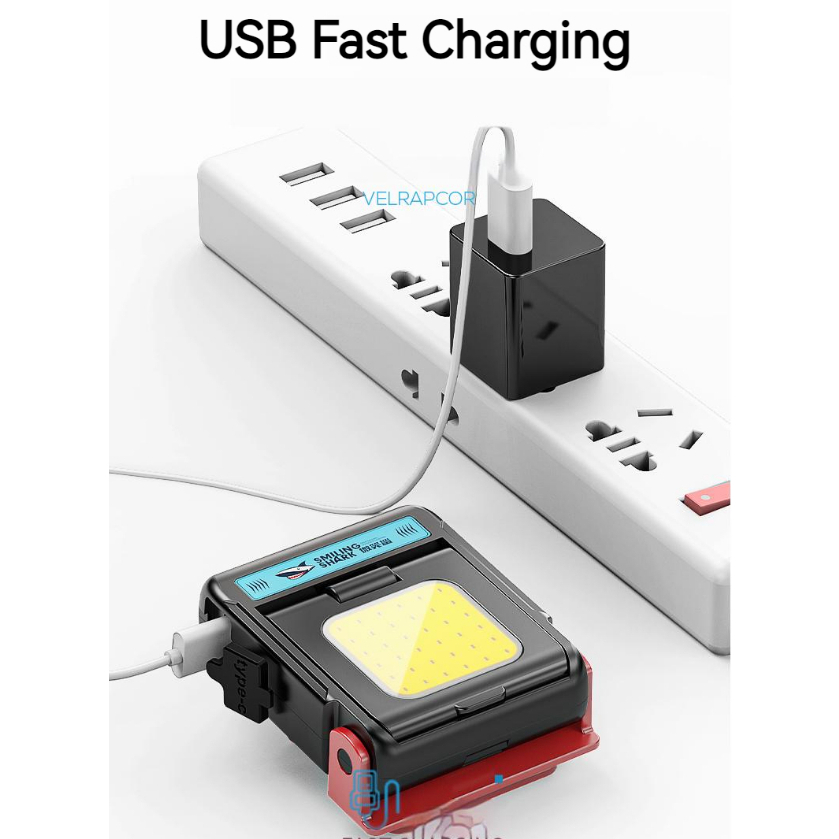 Smiling Shark TD0148 มินิไฟหน้า Led ซังไฟหน้าแบบพกพาขนาดเล็กไฟหน้า Super Bright ตกปลาคลิปหมวกไฟ USB ชาร์จกันน้ำตั้งแคมป์เดินป่าซ่อมไฟ - รูปที่ 6