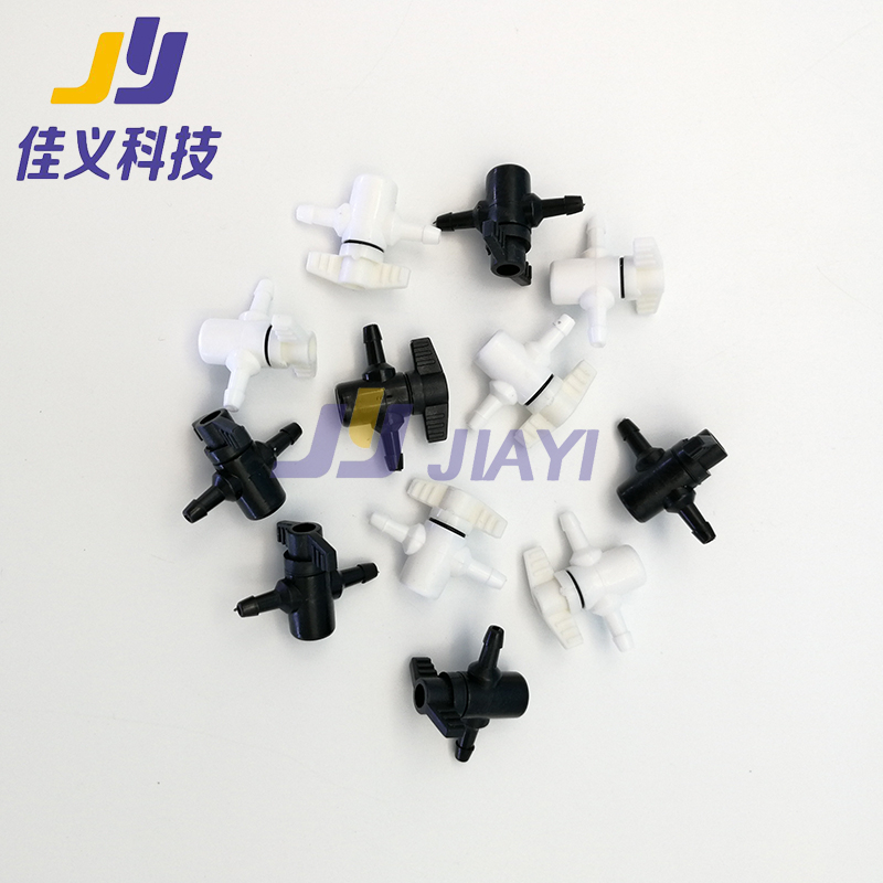 JIAYI 2 Way Ink Valve Ink Tube Switch ระบบ CISS วาล์วคู่มือสําหรับ ECO-Solvent/UV Inkjet Solvent เครื่องพิมพ์ตัวทําละลาย
