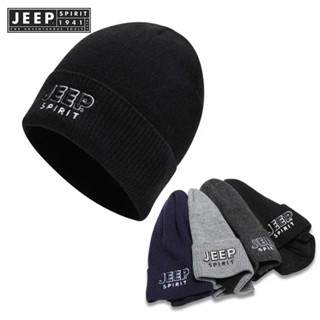 JEEP SPIRIT 1941 ESTD ใหม่ หมวกสวมหัว ผ้าวูล ให้ความอบอุ่น กันลม ป้องกันหู