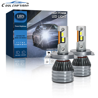 ไฟหน้ารถยนต์ LED H1 H4 H7 9005 9006 9012 6,000K 1 คู่ 120000Lm 650W 10-32V