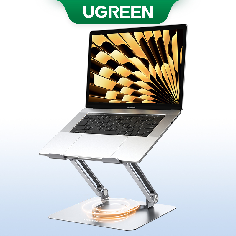 Ugreen ขาตั้งแล็ปท็อป ปรับได้ 360 องศา° ฐานหมุนได้ สําหรับโน้ตบุ๊ก MacBook Lenovo Ideapad 3 Dell Chr