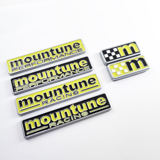 สติกเกอร์โลหะ ลายโลโก้ MOUNTUNE RACING M สําหรับติดตกแต่งรถยนต์ FORD focus RS ST จํานวน 1 ชิ้น