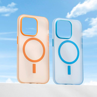 【Matte soft case/Orange】เคส compatible for iPhone 13 14 pro max case