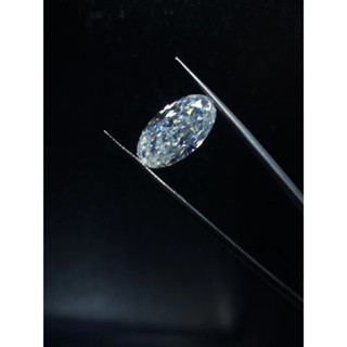 D/VVS1 elongated oval Moissanite diamond in big ct