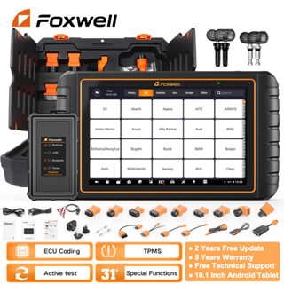 Foxwell เครื่องสแกนเนอร์วินิจฉัยรถยนต์ GT75TS OBD2 ECU Coding TPMS OE-level OBDII GT75TS OBD2 แบบมืออาชีพ