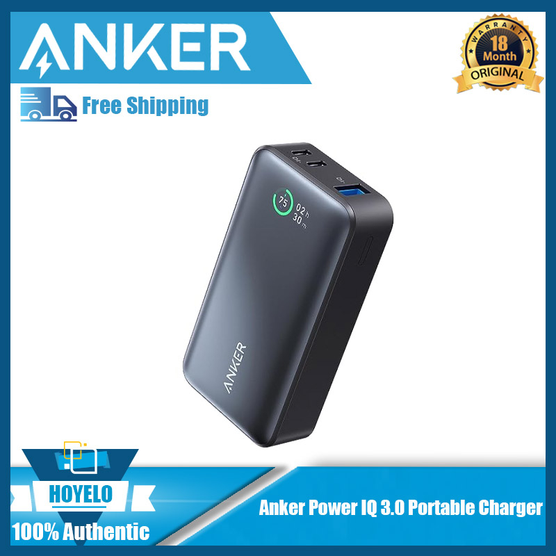 Anker 533 10000 mAh Power Bank (PowerCore 30W)  IQ 3.0 พร้อมเอาต์พุตสูงสุด
