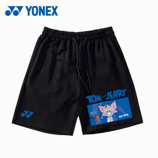 เสื้อกีฬาแบดมินตัน YONEX YY สําหรับผู้ชาย และผู้หญิง 120033Bcr กางเกงกีฬาขาสั้น ระบายอากาศ แห้งเร็ว