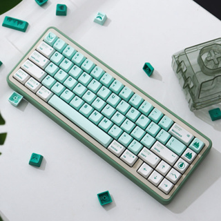 ปุ่มกดคีย์บอร์ด 144 คีย์ PBT MDA Lost in the forest Dye Sublimation สําหรับคีย์บอร์ด MX Switch Mechanical