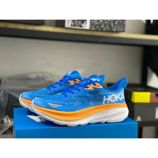 ลดราคา HOKA ONE ONE Clifton 9 Blur รองเท้ากีฬา รองเท้าวิ่ง ดูดซับแรงกระแทก สีส้ม สําหรับผู้ชาย ผู้หญิง 2023