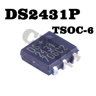 5 ชิ้น/ล็อ DS2431 DS2431P DS2431P ตต้นฉบับใหม่ + TR TSOC-6 ชิปหน่วยความจำ