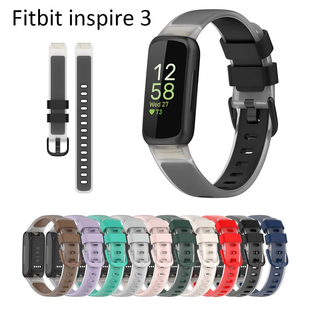 สําหรับ Fitbit inspire 3 สายสีลูกกวาดนุ่มใส 2023 สายรัดสมาร์ทวอทช์ใหม่