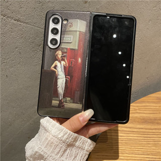 เคสโทรศัพท์มือถือ PC แบบแข็ง ลายการ์ตูนเด็กผู้ชายน่ารัก สําหรับ Samsung Galaxy Z Fold 5 4 3 5G Fold5