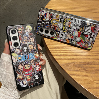 เคสโทรศัพท์มือถือ PC แบบแข็ง ลายการ์ตูนน่ารัก สําหรับ Samsung Galaxy Z Fold 5 4 3 5G Fold5