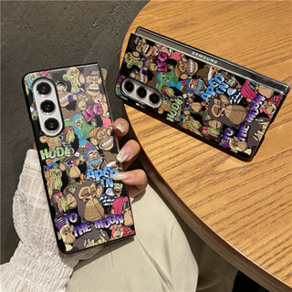 เคสโทรศัพท์มือถือ PC แบบแข็ง ลายการ์ตูนน่ารัก สําหรับ Samsung Galaxy Z Fold 5 4 3 5G Fold5