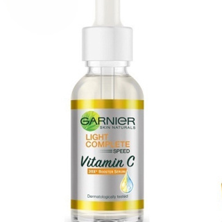 GARNIER Light Complete Booster เซรั่มวิตามินซี เพิ่มความกระจ่างใส ไวท์เทนนิ่ง (30 มล.) - กระจ่างใส และจุดด่างดําจางลง การ์นิเย่