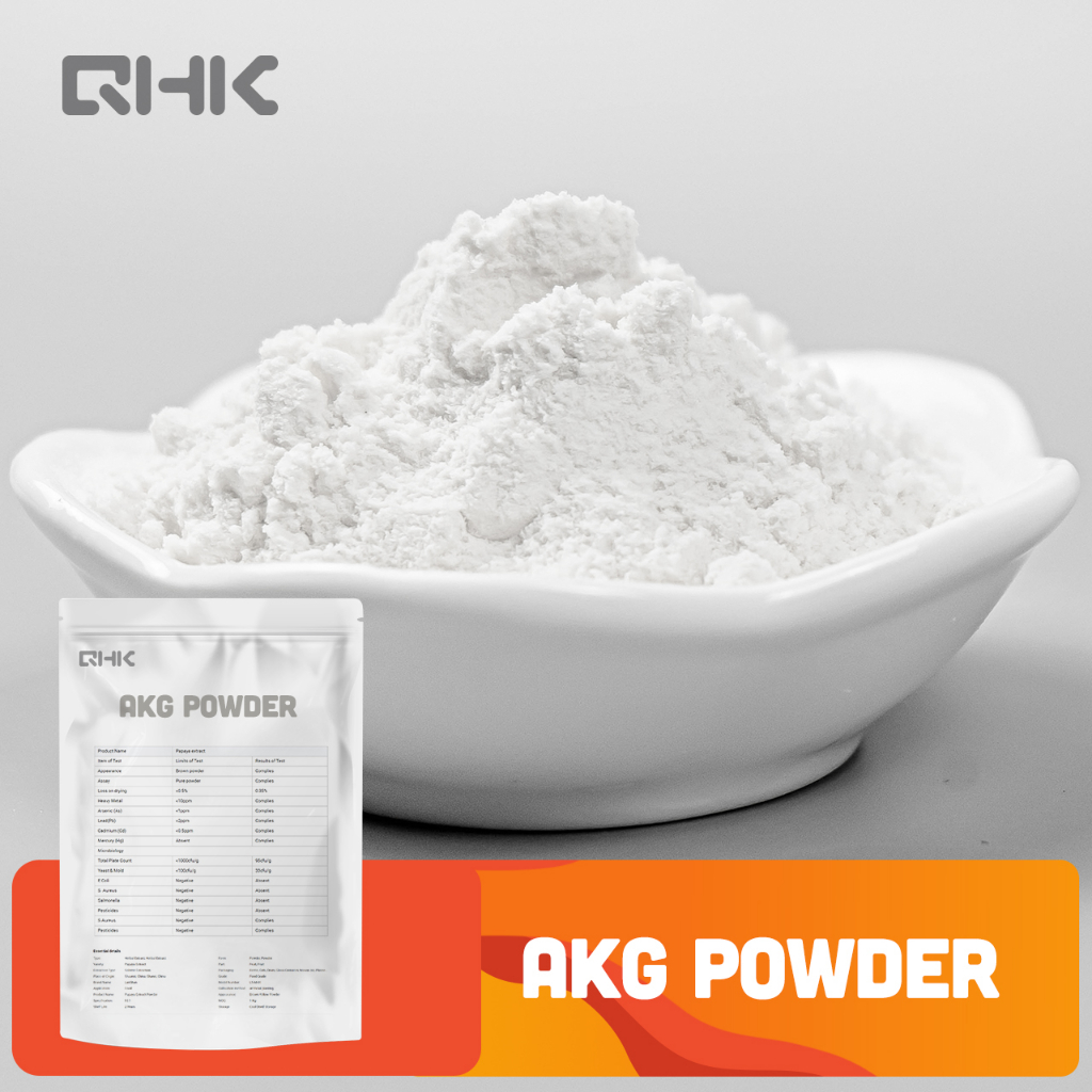 แคลเซียม Alpha-Ketoglutrate Ready Stock Food Grade AKG 98% a-KG