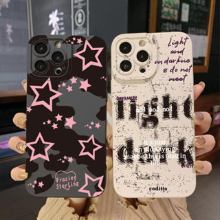 เคสโทรศัพท์มือถือ ขอบสี่เหลี่ยม ลายดาวสีเข้ม สําหรับ Realme C35 C11 2021 C12 C15 C21Y C25Y C25S Realme5 5i 6i 8 Pro