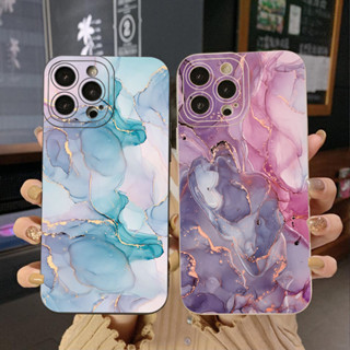 เคสโทรศัพท์มือถือ ขอบสี่เหลี่ยม ไล่โทนสี หลากสี สําหรับ OPPO Reno7 4G Reno6 Reno8 Z 5G Reno5 F Reno2 F Reno3 Reno4 A17 A17K A77S A57S