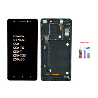 หน้าจอสัมผัส LCD พร้อมกรอบ สําหรับ Lenovo K3 NoteK K50 K50-T5 K50-T K50-T3S K50A40