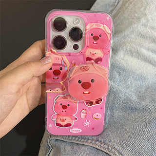 เคสโทรศัพท์มือถือ TPU แบบสองชั้น ลายหมู สําหรับ iPhone 14 Pro max 13 Pro max