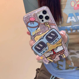 เคสโทรศัพท์มือถือ Tpu แบบนิ่ม ลายฟองน้ํา สําหรับ iPhone 11 12pro 14 14promax 14pro 13pro 13promax