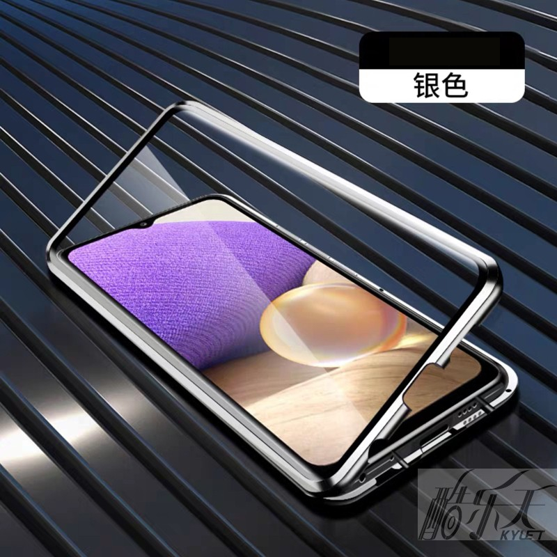 Samsung A04s A33 S24 S25 FE S25 Plus Ultra Edge เคสป้องกันโทรศัพท์มือถือกระจก แบบแม่เหล็ก บางพิเศษ กันกระแทก สําหรับ