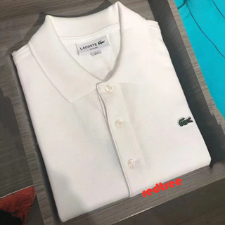 Lacoste เสื้อโปโล แขนสั้น ผ้าฝ้าย สําหรับผู้ชาย