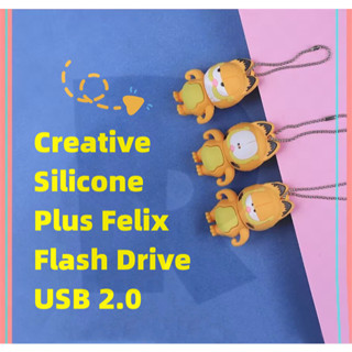 แฟลชไดรฟ์ USB 2.0 ลายการ์ตูนการ์ฟิลด์น่ารัก ความเร็วสูง 1GB 2GB 4GB 8GB 16GB 32GB 64GB 128GB 2TB กันน้ํา