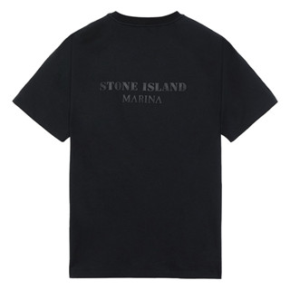 เสื้อยืดแขนสั้น พิมพ์ลาย Tidal Woo Stone Island Yarn Short Tee สําหรับผู้ชาย