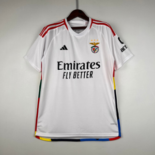 เสื้อกีฬาแขนสั้น ลายทีมชาติฟุตบอล Benfica Second Away 2023-24 Season