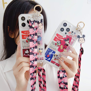 เคสโทรศัพท์มือถือ ซิลิโคนนิ่ม ลายการ์ตูนมินนี่เมาส์น่ารัก พร้อมอุปกรณ์เสริม สําหรับ Redmi Note6 Note11Pro Note11 Note10 Note9s Note8 Note7pro Note6 Note5