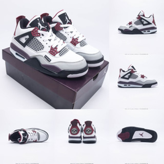 Air Jordan 4 retro psg รองเท้ากีฬา รองเท้าบาสเก็ตบอล CZ5624-100