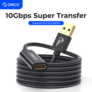 Orico อะแดปเตอร์แปลงสายเคเบิล USB A เป็น C Type-C 3.1 Gen 2 10Gbps USB C ตัวเมีย เป็น USB ตัวผู้ 10Gbps สําหรับแล็ปท็อป คอมพิวเตอร์ โทรศัพท์มือถือ USB3.2 Gen 1 USB3.1 Gen2 PC iPAD