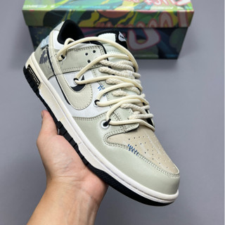 (custom) Dunk Low Panda prank รองเท้าผ้าใบลําลอง เหมาะกับการเล่นสเก็ตบอร์ด DD1391-100