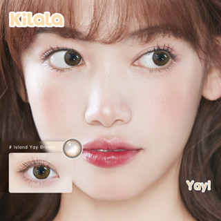 Kilala คอนแทคเลนส์ รายเดือน สีน้ำตาล Brown Monthly Contact lenses  (2 เลนส์ /1 คู่)