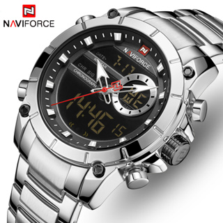 Naviforce ของแท้ นาฬิกาข้อมือแฟชั่นลําลอง แสดงวันที่ แสดงวันที่ แนวสปอร์ต กันน้ํา สําหรับผู้ชาย 9163