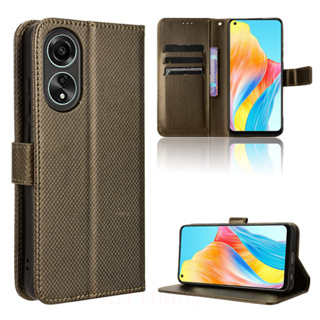 OPPO A78 4G เคส PU Leather Case เคสโทรศัพท์ Stand Wallet OPPO A78 4G CPH2565 เคสมือถือ Cover