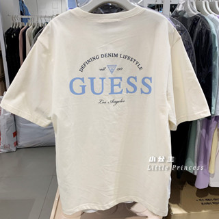 Guess ใหม่ เสื้อยืดแขนสั้น อเนกประสงค์ สไตล์สตรีท คลาสสิก แฟชั่นสําหรับผู้ชาย และผู้หญิง F9JKK