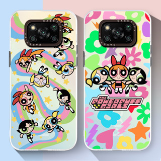 Casetify แท้ เคสโทรศัพท์มือถือ ซิลิโคนนิ่ม กันกระแทก กันรอยกล้อง ลาย Powerpuff Girls สําหรับ Xiaomi POCO X3 NFC X5 Pro C55 C51 C50 C40 M5S 4G