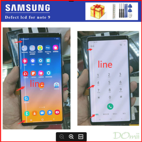 ของแท้ หน้าจอสัมผัส LCD ดิจิทัล สําหรับ Samsung Galaxy Note 9 Note 9 N960F N960U N9600/DS