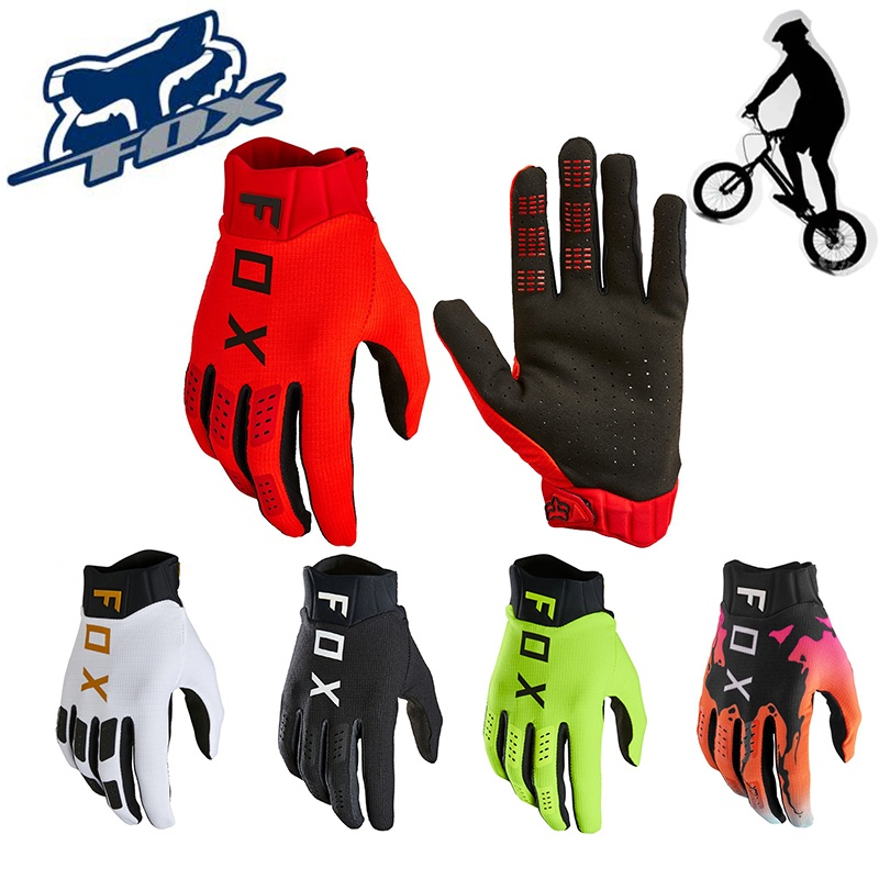 ถุงมือจักรยานเสือภูเขา Fox Racing Flexair ถุงมือมอเตอร์ไซค์ MX ถุงมือขี่กลางแจ้ง
