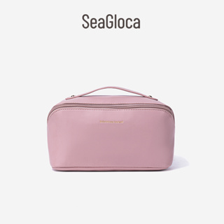 Seagloca ใหม่ กระเป๋าเครื่องสําอาง หนัง PU ความจุขนาดใหญ่ แบบพกพา No.1478