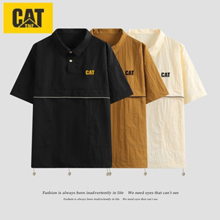 CAT ชุดทำงาน เสื้อลำลองวินเทจแห้งเร็ว