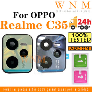 สําหรับ OPPO Realme C35 RMX3511 เลนส์กล้องด้านหลัง กระจกเลนส์กระจกด้านหลัง ด้านหลัง กรอบกล้อง อะไหล่ซ่อม