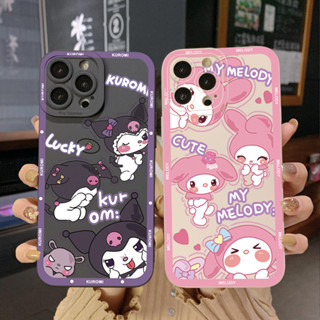 เคสโทรศัพท์มือถือ ขอบสี่เหลี่ยม แบบเต็ม ลาย Melody Kuromi น่ารัก สําหรับ Infinix Hot 12i 10S 11 10 Play 11S 10i Smart 6 HD X6511 X657B X6512 Note 12 G96