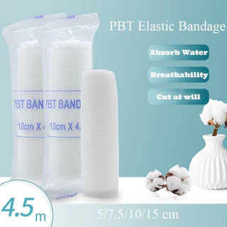 ถูก ส่งเร็ว ก๊อซม้วน พันแผล ยืดหยุ่น ผ้ายืดพันแผล ผ้ายืดพันแผลมีกาวในตัว (Elastic Conform Bandage เนื้อนุ่ม ซึมซับดี)=1 โหล 2”3”4”6”(บรรจุ 12 ม้วน/แพ็ค)