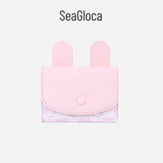 Seagloca ใหม่ กระเป๋าสตางค์ใบสั้น ลายกระต่ายน่ารัก พับได้ ขนาดเล็ก สําหรับผู้หญิง No.1488